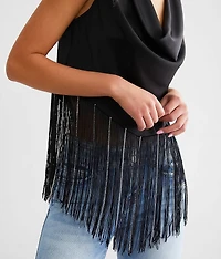 Rhinestone Fringe Tank Top
