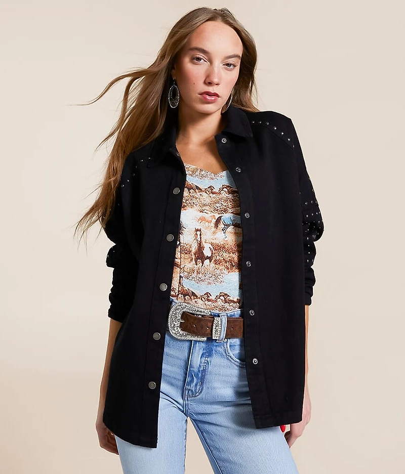 Studded Denim Jacket