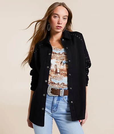 Studded Denim Jacket