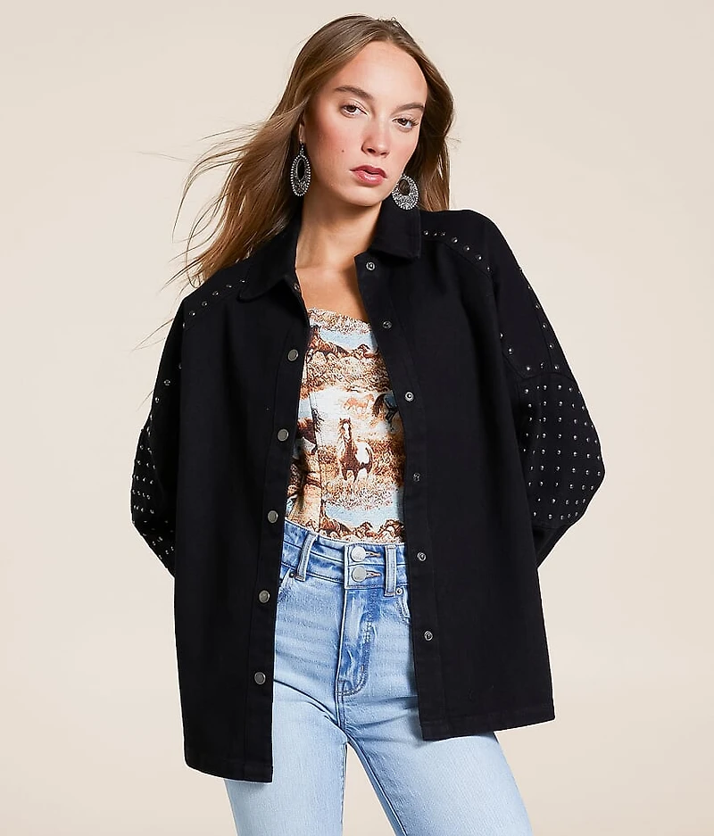 Studded Denim Jacket