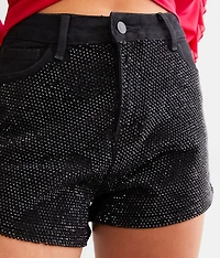 Ultra High Rise Rhinestone Stretch Short