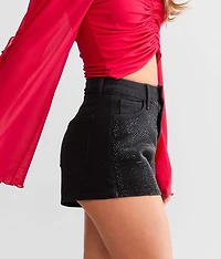 Ultra High Rise Rhinestone Stretch Short