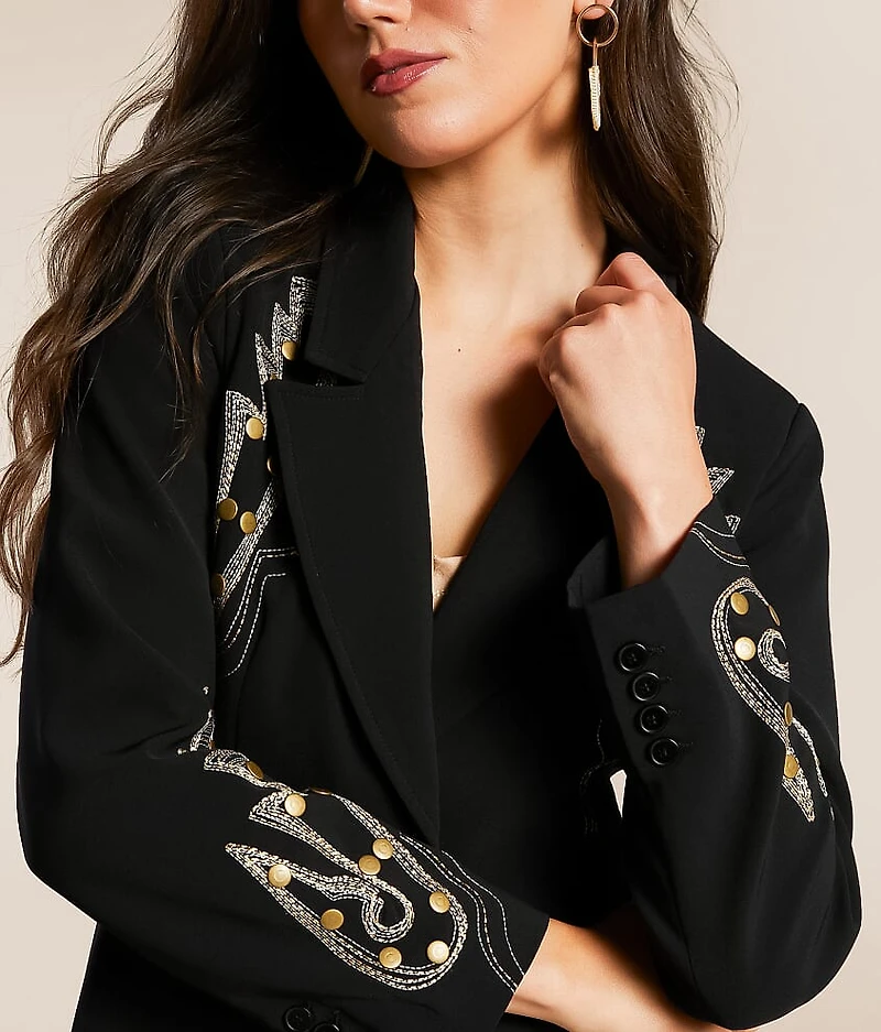 Western Stitch Studded Blazer