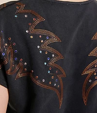Western Rhinestone Top
