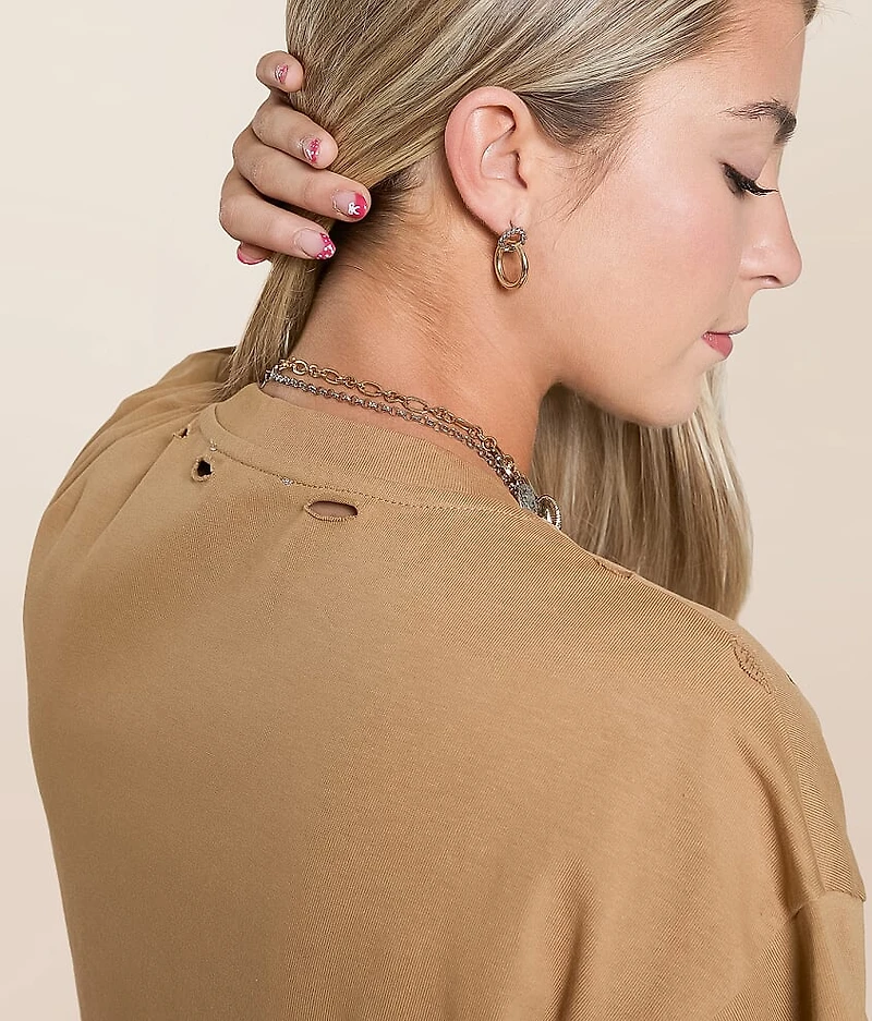 Studded Western T-Shirt Dress