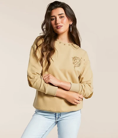 Blue B Western Pullover