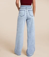 Ultra High Rise Wide Leg Studded Stretch Jean