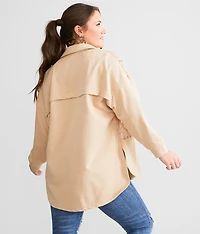 Oversized Floral Lace Shacket