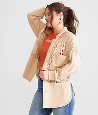 Oversized Floral Lace Shacket