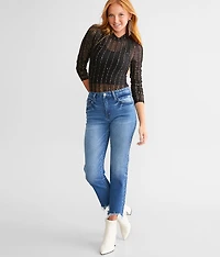 Metallic Star Mesh Top