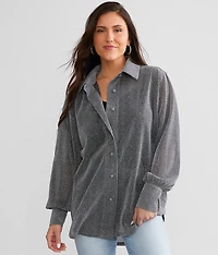 Sheer Metallic Blouse
