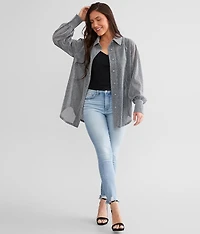 Sheer Metallic Blouse