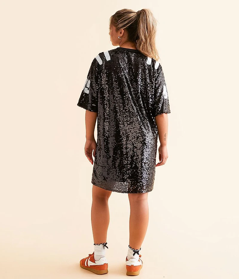 89 Sequin Varsity T-Shirt Dress