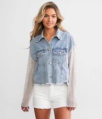 Rhinestone Denim Jacket