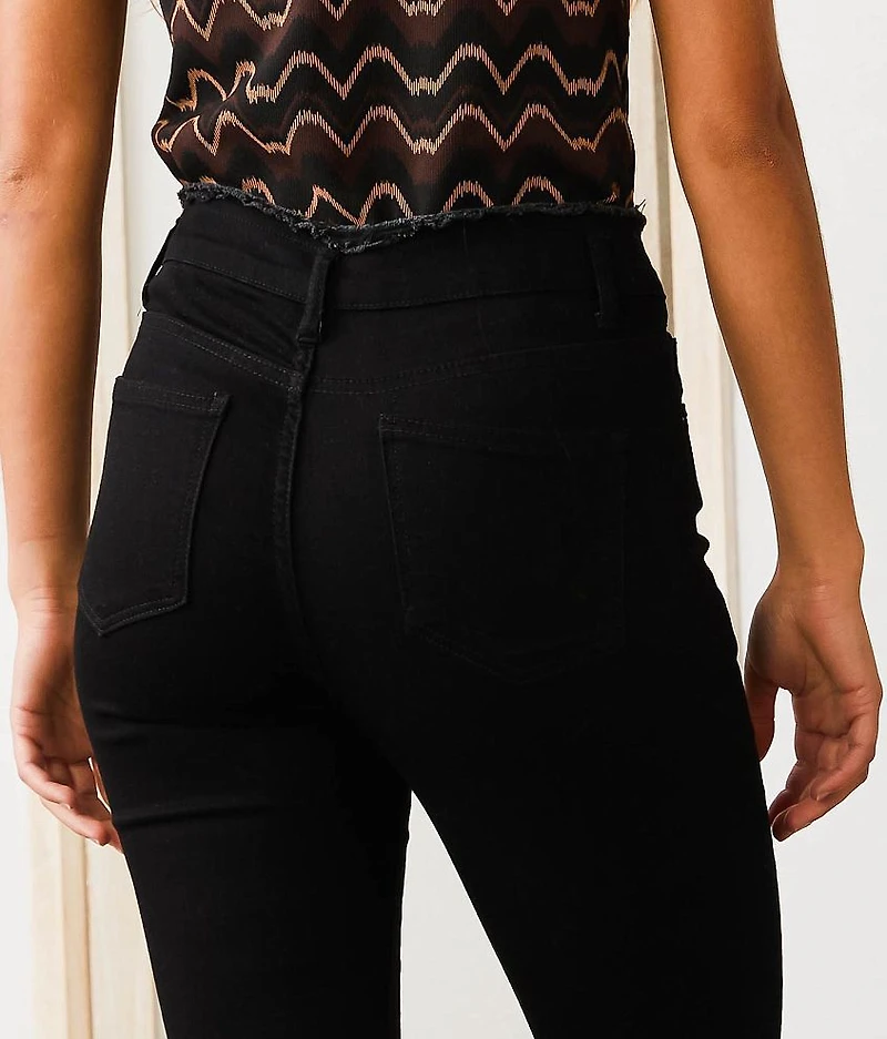 High Rise Cropped Flare Stretch Jean