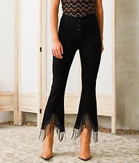 High Rise Cropped Flare Stretch Jean
