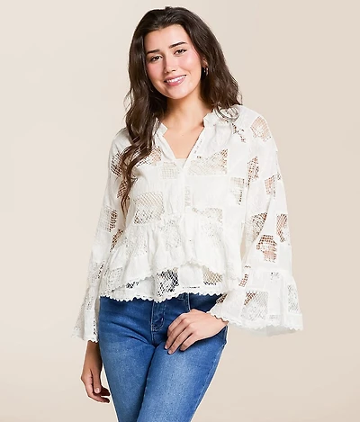 Crochet Peplum Top