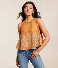 Western Velvet Tank Top