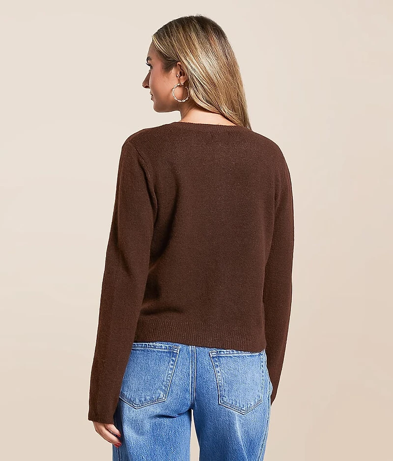 Marled Cardigan Sweater