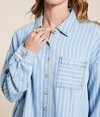 Striped Chambray Shirt