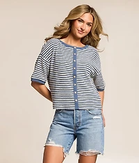 Striped Knit Top