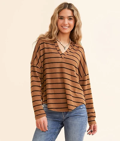 Blu Pepper Striped Top