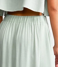 Pleated Midi Skirt
