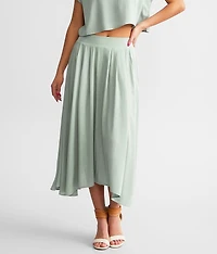 Pleated Midi Skirt