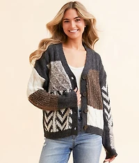 Cable Knit Cardigan Sweater