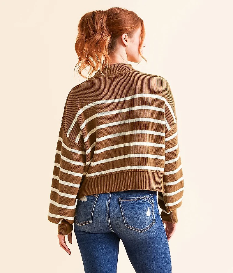 Stripe Cropped Sweater