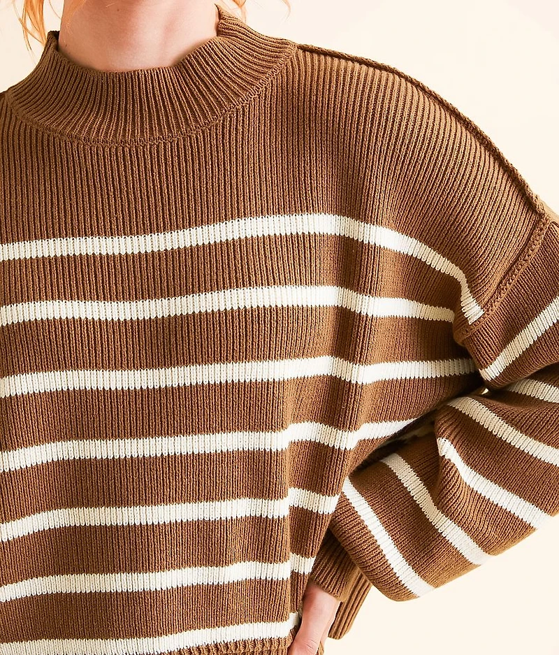 Stripe Cropped Sweater