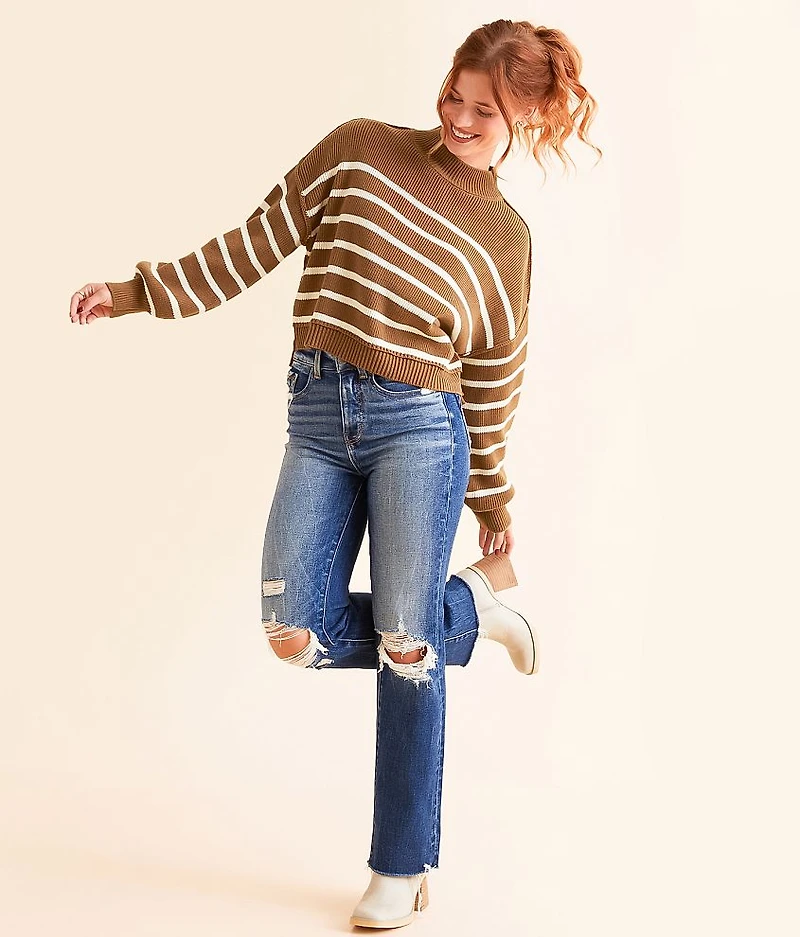 Stripe Cropped Sweater