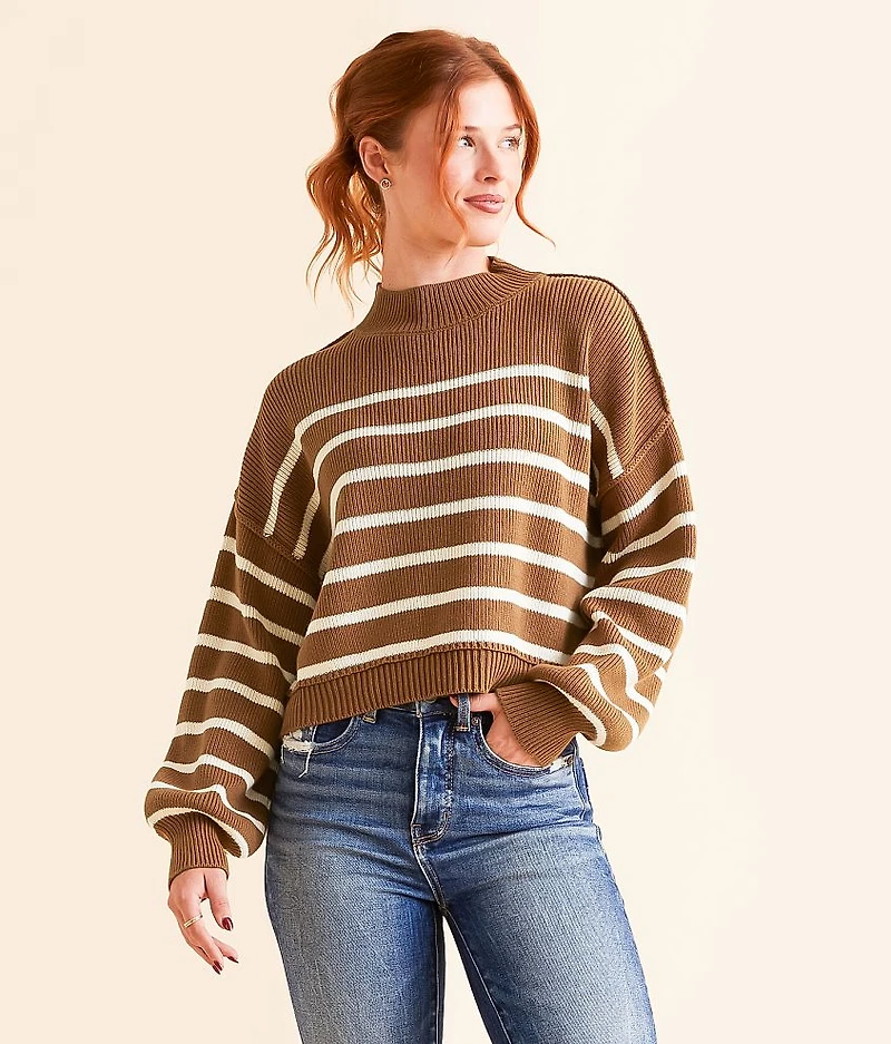 Stripe Cropped Sweater