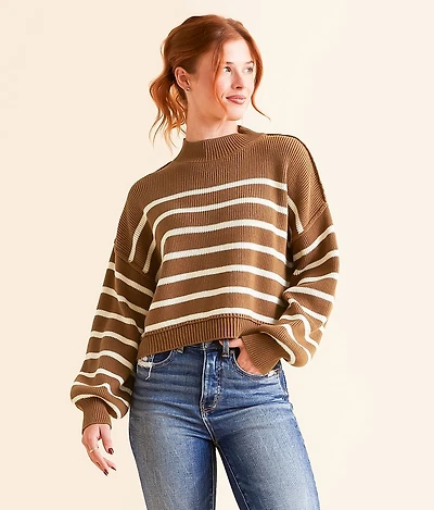 Stripe Cropped Sweater