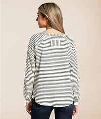 Raw Edge Ribbed Top