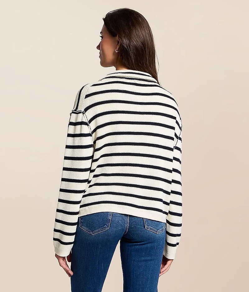 Striped Cardigan Sweater