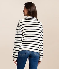 Striped Cardigan Sweater