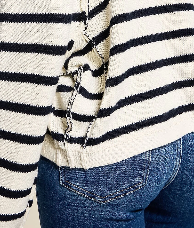Striped Cardigan Sweater