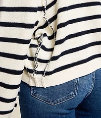 Striped Cardigan Sweater