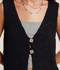 Open Weave Tank Top