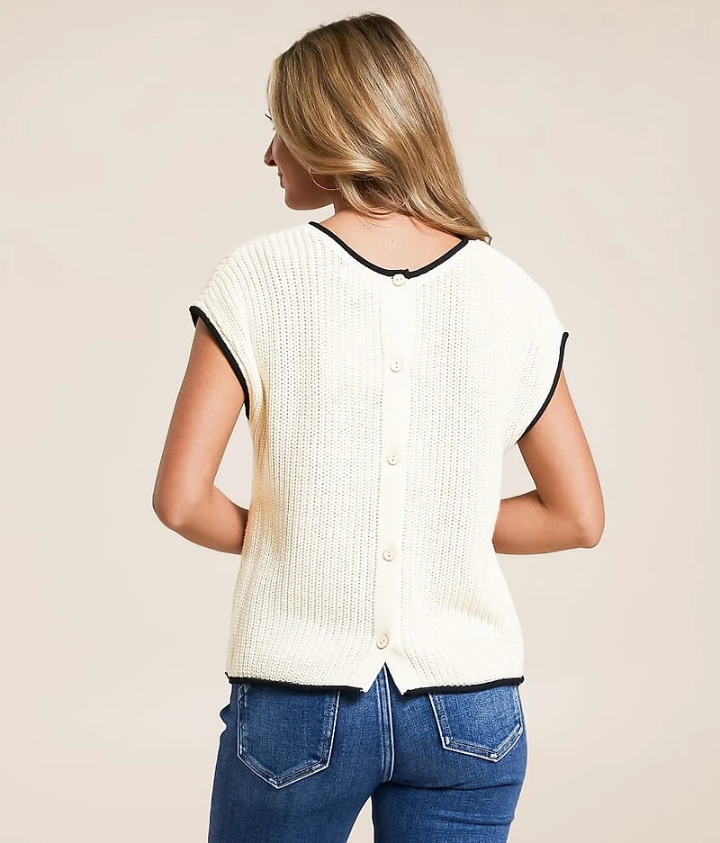 Contrast Trim Sweater