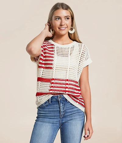 Blu Pepper Striped Sweater
