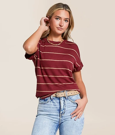 Blu Pepper Striped Top