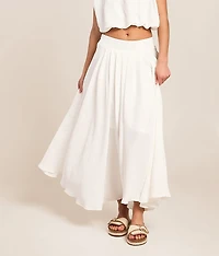 Pleated Midi Skirt