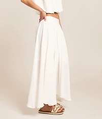 Pleated Midi Skirt