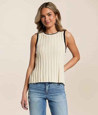 Open Back Tie Tank Top