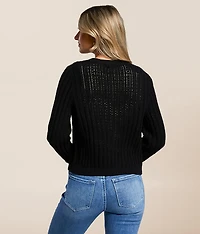 Ribbed Cardigan Sweater