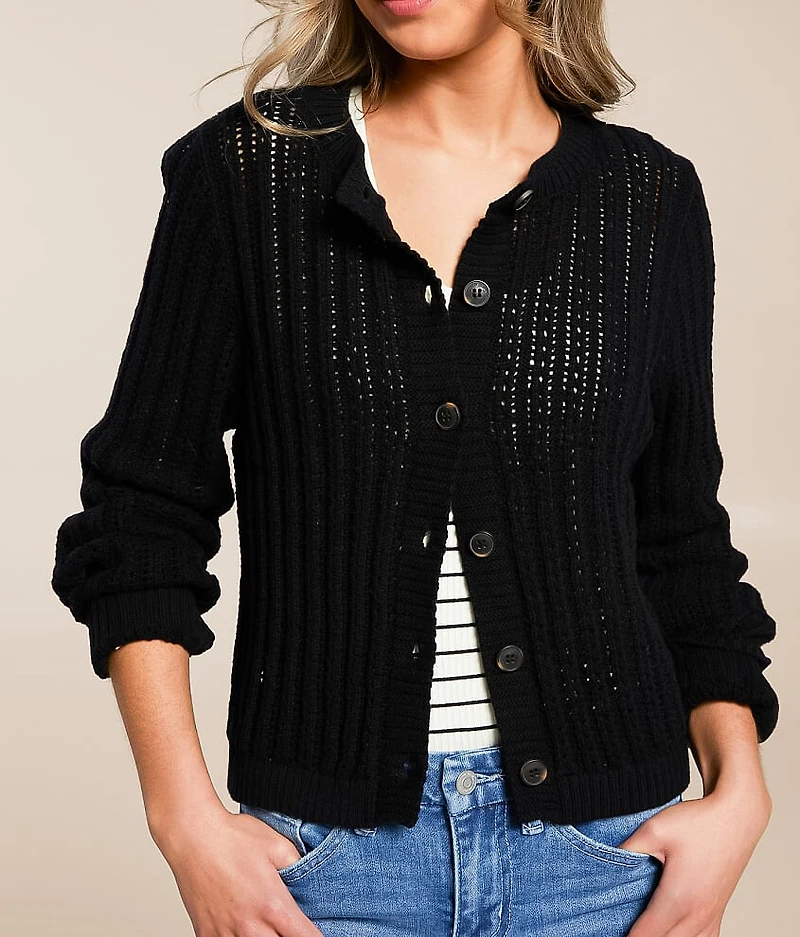Ribbed Cardigan Sweater