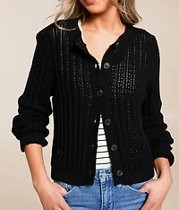 Ribbed Cardigan Sweater