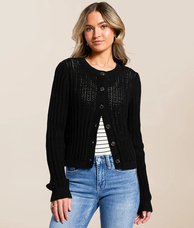 Ribbed Cardigan Sweater
